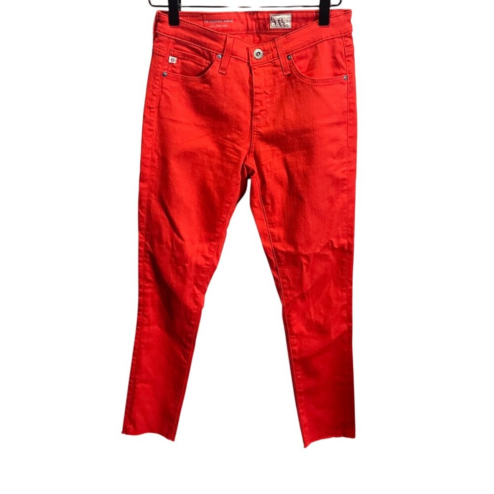 Adriano Goldschmied AG Red Super Skinny Ankle Legging Jeans 24R‎ Stretch Fit